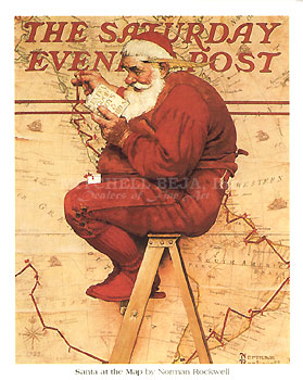 Santa at the Map
