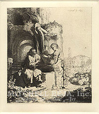 #071 - Christ & The Woman from Samaria Among Ruins