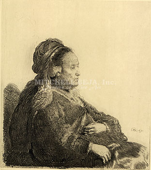 #348 - The Artists Mother Seated in an Oriental Dress