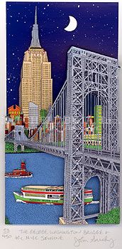 The George Washington Bridge & the NYC Skyline