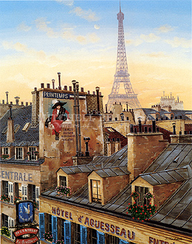 Rooftops of Paris (Suite of 2) (Deluxe)