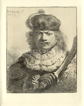 #018 - Rembrandt tenant un sabre