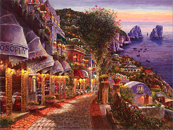 Evening in Capri